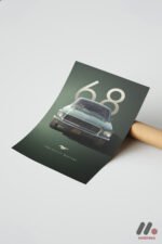 Ford Mustang Bullitt 1968 Poster Duvar Tablosu, Oto Severlere Özel Hediye
