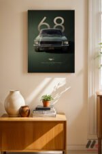 Ford Mustang Bullitt 1968 Poster Duvar Tablosu, Oto Severlere Özel Hediye - Görsel 8