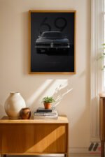Dodge Charger 1969 Muscle Car Duvar Tablosu, Oto Severlere Özel Hediye - Görsel 8