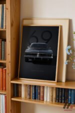 Dodge Charger 1969 Muscle Car Duvar Tablosu, Oto Severlere Özel Hediye - Görsel 9