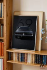 Dodge Charger 1969 Muscle Car Duvar Tablosu, Oto Severlere Özel Hediye - Görsel 2