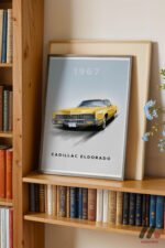 Cadillac Eldorado 1967 Klasik Araba Duvar Tablosu, Oto Severlere Özel Hediye - Görsel 5