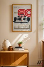 Formula 1 Şampiyonları 1980-1989 Duvar Tablosu, Oto Severlere Özel Hediye - Görsel 4