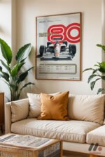 Formula 1 Şampiyonları 1980-1989 Duvar Tablosu, Oto Severlere Özel Hediye - Görsel 6