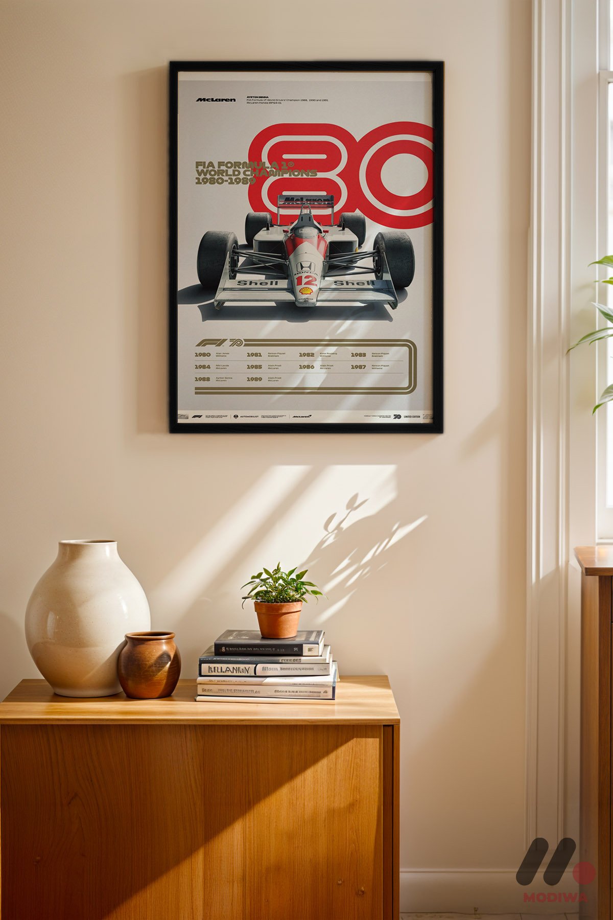 mdw-tbl-0157_ab4-3.jpg Formula 1 Şampiyonları 1980-1989 Duvar Tablosu, Oto Severlere Özel Hediye - Görsel 1