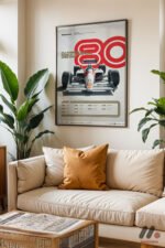 Formula 1 Şampiyonları 1980-1989 Duvar Tablosu, Oto Severlere Özel Hediye - Görsel 3