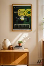 Formula 1 Şampiyonları 1960-1969 Duvar Tablosu, Oto Severlere Özel Hediye - Görsel 4