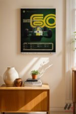 Formula 1 Şampiyonları 1960-1969 Duvar Tablosu, Oto Severlere Özel Hediye - Görsel 8