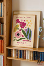 Flower Market Osaka Posteri Duvar Tablosu, Ev Dekorasyonu - Görsel 5