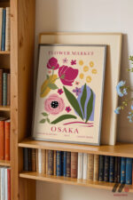 Flower Market Osaka Posteri Duvar Tablosu, Ev Dekorasyonu - Görsel 2