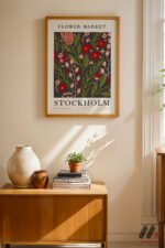 Flower Market Stockholm Posteri Duvar Tablosu, Ev Dekorasyonu - Görsel 4