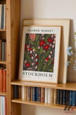 Flower Market Stockholm Posteri Duvar Tablosu, Ev Dekorasyonu - Görsel 5