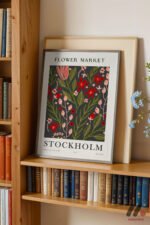 Flower Market Stockholm Posteri Duvar Tablosu, Ev Dekorasyonu - Görsel 2