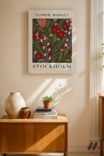 Flower Market Stockholm Posteri Duvar Tablosu, Ev Dekorasyonu - Görsel 8
