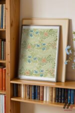 William Morris Yeşil Yaprak Deseni Duvar Tablosu, Ev Dekorasyonu - Görsel 2