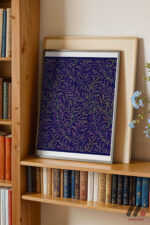 William Morris Mor Yaprak Deseni Duvar Tablosu, Ev Dekorasyonu - Görsel 2