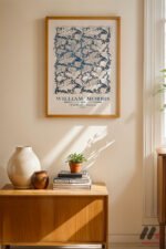 William Morris Wallflower Deseni Duvar Tablosu, Ev Dekorasyonu - Görsel 4