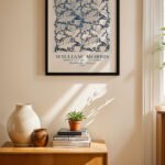 William Morris Wallflower Deseni Duvar Tablosu, Ev Dekorasyonu