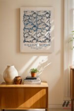 William Morris Wallflower Deseni Duvar Tablosu, Ev Dekorasyonu - Görsel 8