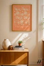 William Morris Wild Tulip Deseni Duvar Tablosu, Ev Dekorasyonu - Görsel 4