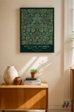 William Morris Flower Garden Deseni Duvar Tablosu, Ev Dekorasyonu - Görsel 8