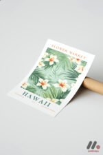 Flower Market Hawaii Posteri Duvar Tablosu, Ev Dekorasyonu - Görsel 7