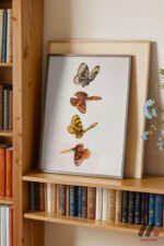 Kelebek Suluboya Dizisi Duvar Tablosu, Ev Dekorasyonu - Görsel 2