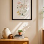 Kır Çiçekleri Suluboya Duvar Tablosu, Ev Dekorasyonu