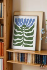 Yeşil Yaprak Grafik Duvar Tablosu, Ev Dekorasyonu - Görsel 2