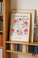 Flower Market London Deseni Duvar Tablosu, Ev Dekorasyonu - Görsel 5
