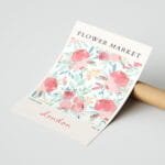 Flower Market London Deseni Duvar Tablosu, Ev Dekorasyonu