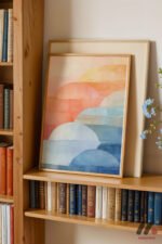Pastel Bulut Soyut Duvar Tablosu, Modern Ev Dekorasyonu - Görsel 5