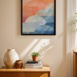 Pastel Bulut Soyut Duvar Tablosu, Modern Ev Dekorasyonu