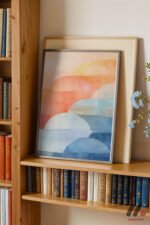 Pastel Bulut Soyut Duvar Tablosu, Modern Ev Dekorasyonu - Görsel 2