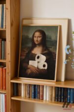 Mona Lisa Mizah Parodisi Duvar Tablosu, Modern Ev Dekorasyonu - Görsel 5
