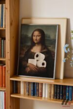 Mona Lisa Mizah Parodisi Duvar Tablosu, Modern Ev Dekorasyonu - Görsel 2