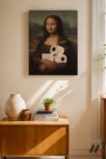 Mona Lisa Mizah Parodisi Duvar Tablosu, Modern Ev Dekorasyonu - Görsel 8