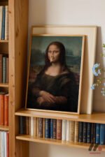 Mona Lisa Maskeli Parodi Duvar Tablosu, Modern Ev Dekorasyonu - Görsel 5