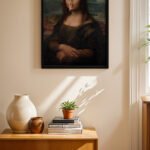 Mona Lisa Maskeli Parodi Duvar Tablosu, Modern Ev Dekorasyonu
