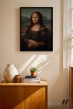 Mona Lisa Maskeli Parodi Duvar Tablosu, Modern Ev Dekorasyonu