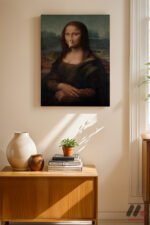 Mona Lisa Maskeli Parodi Duvar Tablosu, Modern Ev Dekorasyonu - Görsel 8