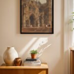 Katedral Suluboya Duvar Tablosu, Modern Ev Dekorasyonu