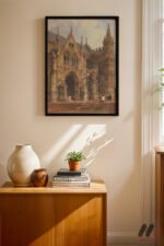 Katedral Suluboya Duvar Tablosu, Modern Ev Dekorasyonu