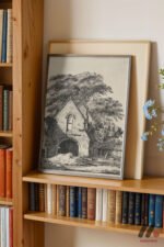 Kilise Gravürü Duvar Tablosu, Modern Ev Dekorasyonu - Görsel 2