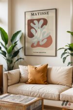 Matisse Papiers Decoupes Duvar Tablosu, Modern Ev Dekorasyonu - Görsel 3