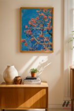 Van Gogh Badem Çiçeği Duvar Tablosu, Modern Ev Dekorasyonu - Görsel 4