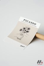 Picasso Çiçek Litografi Duvar Tablosu, Modern Ev Dekorasyonu - Görsel 7