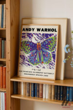 Andy Warhol Kelebek Posteri Duvar Tablosu, Modern Ev Dekorasyonu - Görsel 5