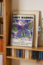 Andy Warhol Kelebek Posteri Duvar Tablosu, Modern Ev Dekorasyonu - Görsel 2