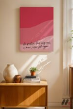 Pembe İspanyolca Söz Posteri Duvar Tablosu, Modern Ev Dekorasyonu - Görsel 8